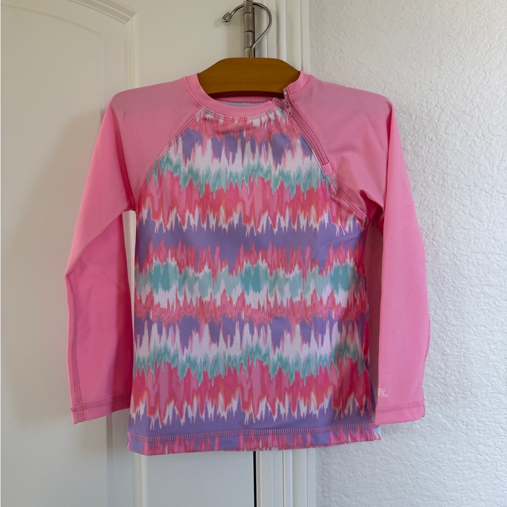 Skin Kids Swim Rashguard - Pink and Multicolor